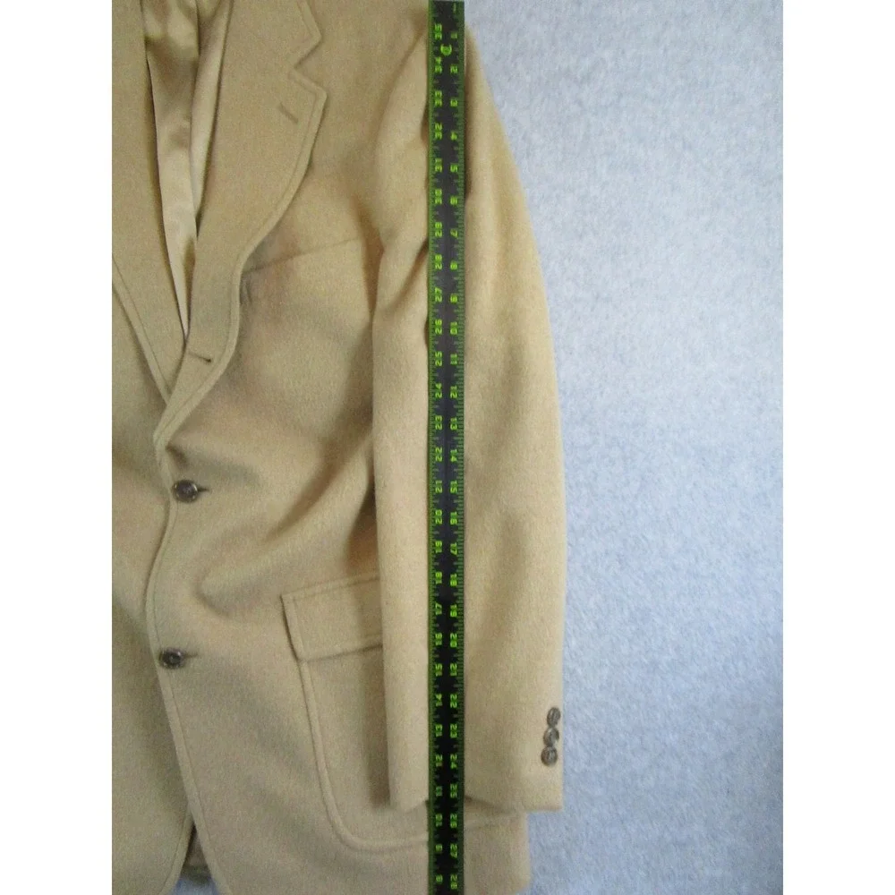 Brooks Brothers Blazer Mens 39 Long Camel Hair Tan Gold Sport Coat Jacket Luxury